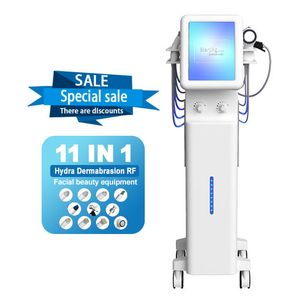 11 in 1 RF Microneedle Fractional Facial Microdermabrasion Oxygen Jet Hydra Skin Scrubber Deep Cleansing Blackhead Removal Facial Small Bubble Device