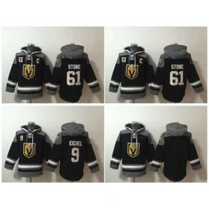 Şövalyeler eski zaman GH hokey formaları Mark Stone Jack Eichel Vegas Altın Hoodie Kazak Spor Sweatshirts Kış Ceket Siyah Krem Boyutu S-XXXL Nadir ET