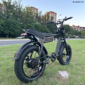 Electric Bike for Adults 20" x4.0 Fat Tire Ebike with 48V 13AH Removable Battery 750W Brushless Motor Electric Mountain Bicycle