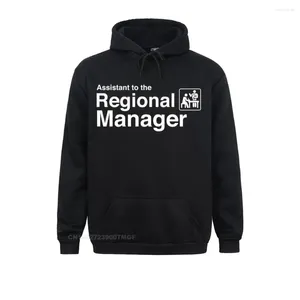 Herren-Kapuzenpullover, lustiger Assistent des Regionalleiters, Büro-Pullover, Kapuzenpullover, Sweatshirts für Herren, modische grafische Kapuzen zum Geburtstag