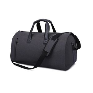 Duffel Bags 2 In 1 Garment Travel Bag With Shoes Compartment Convertible Suit Travel Duffel Bag Carry On Bag With Luggage Shoulder Strap t0 231123