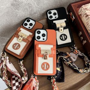 Handtasche Handyhülle Designer iPhone Hülle für iPhone 15 Pro Max Hüllen Apple 14 Pro Max 13 Pro 12 14 Plus 15 Plus Hülle Kartenhalter Damen Leder Schal Crossbody Mobile Cover