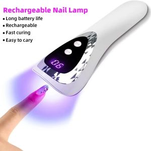 Nageltrockner, tragbare UV-LED-Lampe für Nägel, Trocknungslampe, wiederaufladbare Mini-Maniküre-Lampe, Nageltrockner für Gelnägel, tragbares Nagelkunst-Werkzeug, 231122