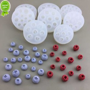 New 3D Blueberry Raspberry Candle Mold Simulation Fruit Fondant Silicone Mould DIY Chocolate Cookie Baking Mold Cake Decorating Tool
