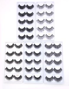 F800 F801 F802 F803 F804 5 PAIRS Mink Eyelashes 3D Mink Lashs False Eyelashes Full Strip Lashes2040331