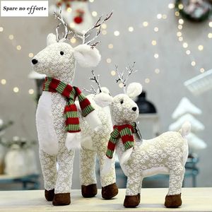 Decorações de Natal Bonecas de Natal Papai Noel Boneco de Neve Elk Brinquedos Estatuetas de Natal Presente de Natal para Criança Enfeite de Árvore de Natal Decoração de Natal 231122
