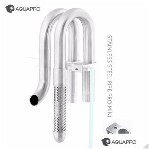 Filtration Heizung Mini Angeln Einlass Auslass Rohr Filter Zubehör Wasser für Aquarium Edelstahl Aquarium Garnelen Schlauch Halten Dhjbg