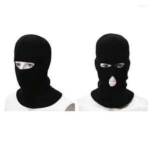 Cycling Caps Knitted Balaclava Hat Full Face Scarf For Women Winter Warm Magic Neck Ring Scarve Mask Pullover Outdoor Muffler