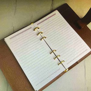 Medium Agenda Designer Notebook Credit Card Holder Slots 6 Rings Bindes Loose Leaf Notepad Cover Notebooks Office Travel Journal D269o