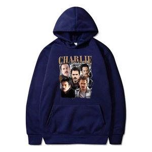 Męskie bluzy bluzy Charlie Swan Hoodie unisex długie rękaw 2023 HARAJUKU Streetwear Vintage ubrania qfmv