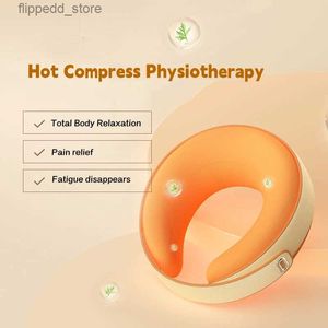 Massaging Neck Pillowws Neck Massage Pillow Electric Kneading Massage Hot Compress Physio Pain Relief Improvement Short Rest Cervical Massager Q231123