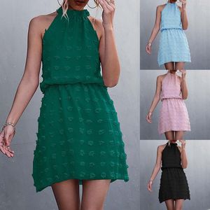 Casual Dresses 2023 Summer Women Clothing Lace Up Sleeveless Jacquard High Petite Gowns And Evening Womens Bridesmaid