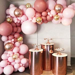 Decorazione per feste Palloncino rosa pesca Kit arco ghirlanda Matrimonio Compleanno Bambini Globos Coriandoli oro rosa Palloncino in lattice Baby Shower