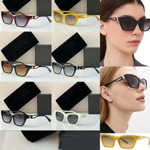 Designer Womens Rectangular Cat Glasses Fashion Colorful Lenses Luxury Metal Letter Legs High Quality UV400 Resistant Sunglasses with box DG6155