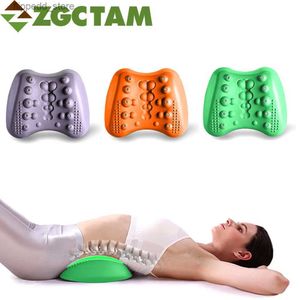 Massaging Neck Pillowws Lumbar Massager Pain Relief Device Waist Cervical Pain Chiropractic Pillow Correction Traction Physio Magnetic Q231123