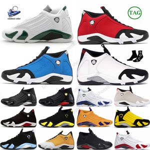 14s Basketball Shoes Jumpman 14 Mans Jodens Light Graphite Black University Metallic Silver Thunder Black White LAST SHOT J1s Designer Sneakers Outdoor Runner