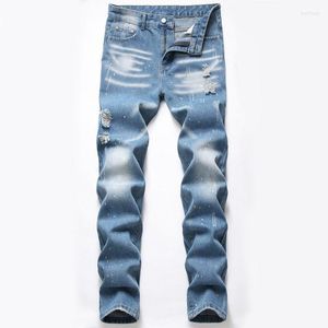 Men's Jeans Young Men's Slim Elastic Homens Homme Fashion Causal Plus Size 42 Skinny Men