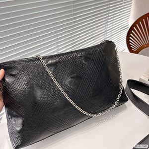 Clutch Bag Hobo Stylish Womens Shoulder Bag 35cm Leather Diamond Check Silver Hardware Metal Buckle Luxury Handbag Matelasse Chain Crossbody Påsar underarm Sacoche