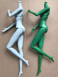 Dolls MENGF Blue Green Skin Body Heads DIY Dressing Doll Toys Figures 16 Super Model 12 Joints Movable 231122