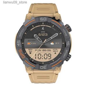 Armbanduhren Neue GPS Smart Watch MG02 Bluetooth Anruf Outdoor Sportuhr mit Ring Kompass Luftdruck Höhe Wasserdichte Uhr Männer FrauenQ231123