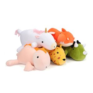 40CM Dinosaur Weighted Plush Stuffed Animals Lopard Unicorn Plush Toy Kids Playmates Home Decor