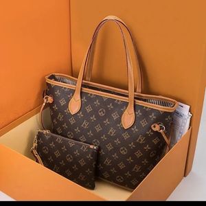 Bag luksusowy Bag 2pcs Ustaw kobiety torebki torebki naaverfull louiseity kobieta kompozyt viutonity lady clutch torba