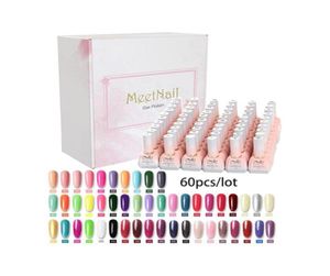 Nagelgel 60pcslot naglar polska 15 ml blötlägg av UV -set kosmetik konst manikyr shellak lack8271665