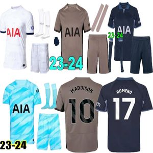 Adult kit 2023 2024 RICHARLISON SON TOTTEN KANE Soccer Jerseys 23 24 LUCAS HAM KULUSEVSKI HOJBJERG PERISIC LLORS ROMERO LUCAS DIER men kit football shirt