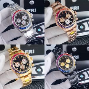 مشاهدة الرجال الفاخرة 40 مم U1 أوتوماتيكي Watch Dial Gold Sapphire Crystal Designer Watch Watch with Diamond 904L Stains Strap Montre de Luxe Watch Dhgates Watch LB