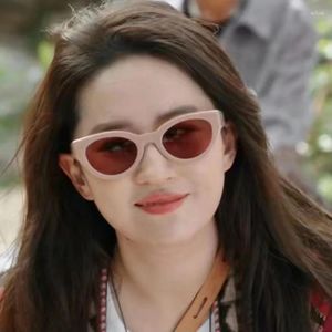 Sonnenbrille Liu Yifei ging an einige Orte Xu Hongdou rosa Sonnenbrille von hoher Qualität