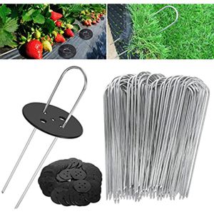 Other Garden Tools Ushaped Nails Artificial Grass Turf U Pins Metal Galvanised Pegs Staple dip Galvanizing Accessories 230422