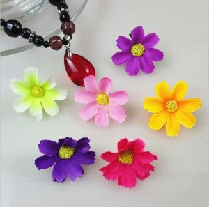 Artificial Gerbera Daisy 3cm Double Kronblad Silkblommor huvuden för DIY -fest bröllopsdekoration gratis frakt HJIA200 ll