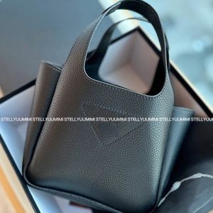 Brand Bucket Bags Black Leather Handbags Mini Tote Bag Commuting Women's Bag