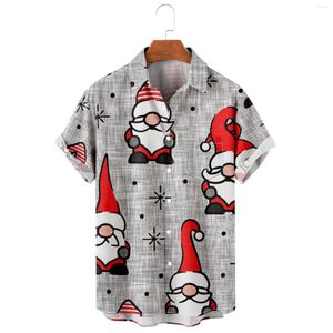 Męskie koszule T SHIRTS BIG I WYSŁALNY MENS DREKTOWANE Świąteczne Krótkie Button Down Down Beach dla Man Lady Apparel