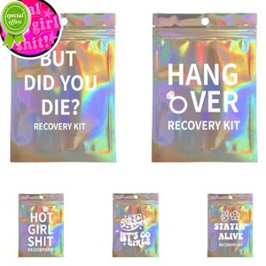 5pcs جديدة البقاء على قيد الحياة مجموعة Nashty Hangover Kit Bachelorette Hen Party Goodie حقائب الزفاف حقائب هدايا العرائس حقائب الترحيب