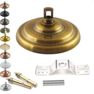 Pendant Lamps 4Pcs Ceiling Canopy Kit Vintage Rose Loop Replacement Plating Finish Anchor Bolts For Light Fitting Chandelier Lamp