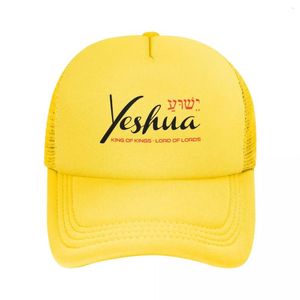 Bollmössor Anpassade Yeshua Jesus Christian Baseball Cap Women Män Justerbar Trucker Hat Streetwear