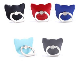 Cat Finger Ring Holder Mini Cute Plastic Smart Mobile CellPhone Mount for iphone Sumsung 360 Rotation Bracket