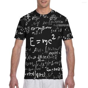 Men's T Shirts Scientific Formulas And Calculations In Physics Tshirt Men T-shirt Harajuku Style Shirt Summer Tops