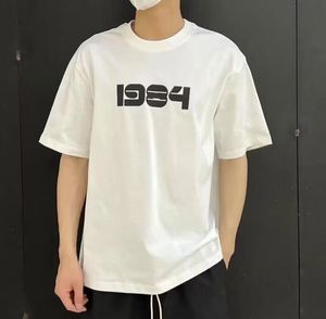 Übergroße Tops für Männer und Frauen Klassische schwarze weiße Buchstaben Designer-T-Shirt Lässige Sommer-Kurzarm-Baumwoll-T-Shirt Damenbekleidung 5XL