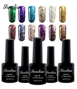 Wholesaroline Diamond Glitter UV Nail Gel Permanente Vernis A Ongle Nail Gel snabbare primer 8 ml snabb leverans billigt9609015