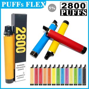 QST AUTORIDADE PUFF FLEX 2800 PUFFS 2% 5% VODS DESPONSÁVEL DISPOSITIVO E KITS VAPE CIGARTO 850mAH Bateria 8ml pré-preenchido vs zooy 2800 bang xxl 2000