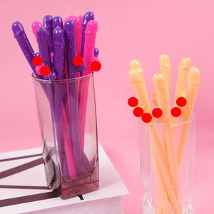 Julekorationer 20st plast Nyhet Bachelorette Party Penis Straws Nude Dick Drink Straw For Wedding Team Bride Hen Night Bar Decoration 231123