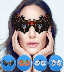 Czaszka dyniowa nietoperza papierowe okulary Halloween Dekoracje na kostiumy na Halloween imprezę Favors Glass Prop Trick Toy8280657