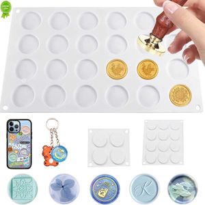 Ny vaxtätning Stamp Mögel Silikon Pad Mat 4/12/24 Cavity Diy Craft Wax Sealing Mat Tool för Scrapbooking Presentpaket Inbjudningskort