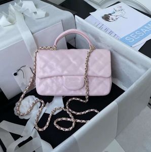 Bayanlar crossbody çanta tasarımcısı lüks hafif altın mini el çantası klasik moda deri adı markası 20cm flep çok renkli orijinal hediye