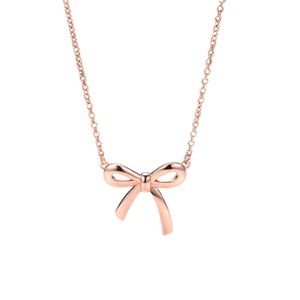 Designer's Ins fashion net red same bow Brand Necklace female personality temperament design sense clavicle chain neck accessories PDQ8