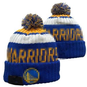 Warriors Beanies North American Basketball Team Side Patch Winter Wolle Sport Strickmütze Skull Caps