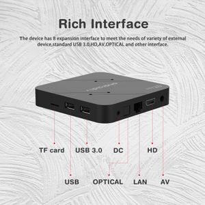 Nova TV inteligente G7mini ATV UI Android 11.0 OS 4K TV Box AmLogic S905W2 2GB 16GB Dual Wi -Fi com controle remoto de voz