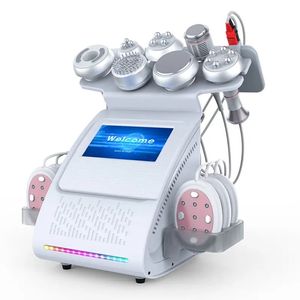 Nuovo arrivo attrezzatura dimagrante 9 in 1 80K ultrasuoni cavitazione vuoto radiofrequenza laser 8 pastiglie laser lipo macchina dimagrante